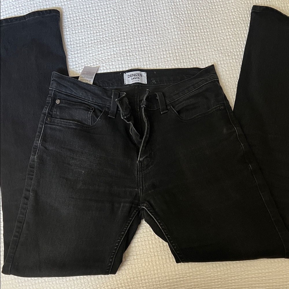 Levi's Denizen Black Slim Jeans